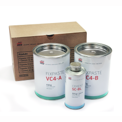 FIX PASTE VC4 Set A+B 2 x 650 g Kit, inkl. 1x Cement SC-BL 225g 