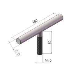 T-Schraube-ZPL Befest.M16x80mm 