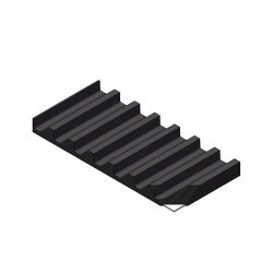 ZAHNPROFILPLATTE UVZ 450x80x1000mm B x H x L 